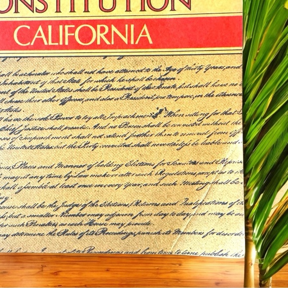 VINTAGE 1975 U.S. & California Constitution Book Historical Document Collection - Picture 11 of 12